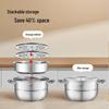 Jingdong Zao 304 Stainless Steel 2-Layer Steamer