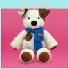 Plush Toy Dalmatian Scarf Spotted Dog Stuffed Animal Doll Birthday 40cm Gift