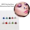 20PCS Jewelry Stainless Steel Accessories Gems Flower Body Piercing Nose Studs Ring Nose Rings