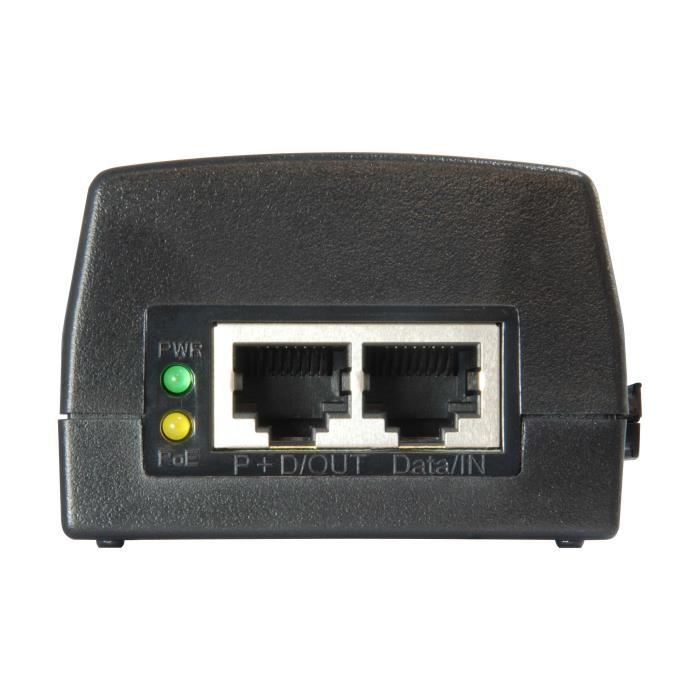 Adaptateur et injecteur PoE - LEVELONE - POI-3010 - Fast Ethernet - Gigabit - 2 ports