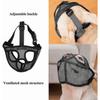 26-27 Dog Muzzle With Short Snout Adjustable Breathable Mesh Muzzle For English French Bulldogs Anti-bite Chewing,hww