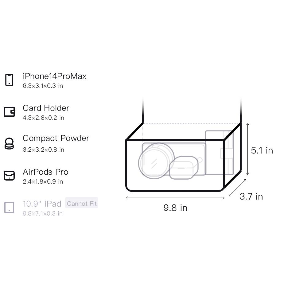 New FILA Fabric Handbag Shoulder Bag Crossbody Bag Extra Small Women's Black F13W439172FBK