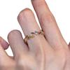 Exquisite Sparkling Wheat Ear Ring for Women - Unique High-End Design Versatile Index Finger Accessory