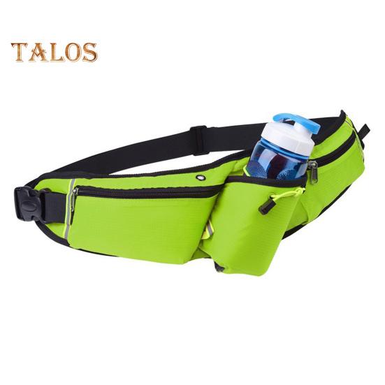 Sport-Gürteltasche mit Wasserflaschenhalter, verstellbarem Bund, Aufbewahrungstasche für Telefon-Wasserflaschen, reflektierende Streifen, mehrere Fächer, Hüfttasche für