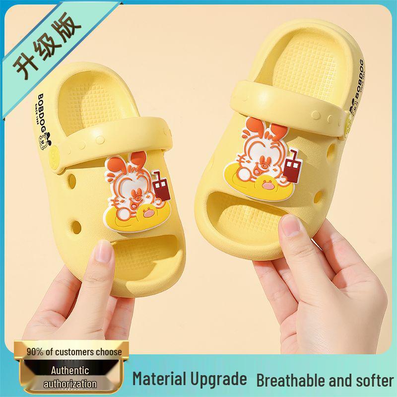 Bobodou Kinder rutschfeste Sommer Crocs für Jungen & Mädchen: Geschlossene Strand Sandalen für drinnen/draußen