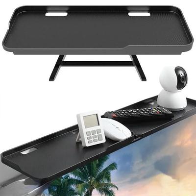 Supporto da Tavolo Regolabile Pieghevole per Schermo TV Monitor Computer Router Lettore Set-Top Box Ufficio Casa Scaffale Organizzatore