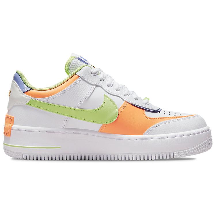 Nike Air Force 1 Low Shadow Bianco Crema di Pesca Lime Donna DX3718-100