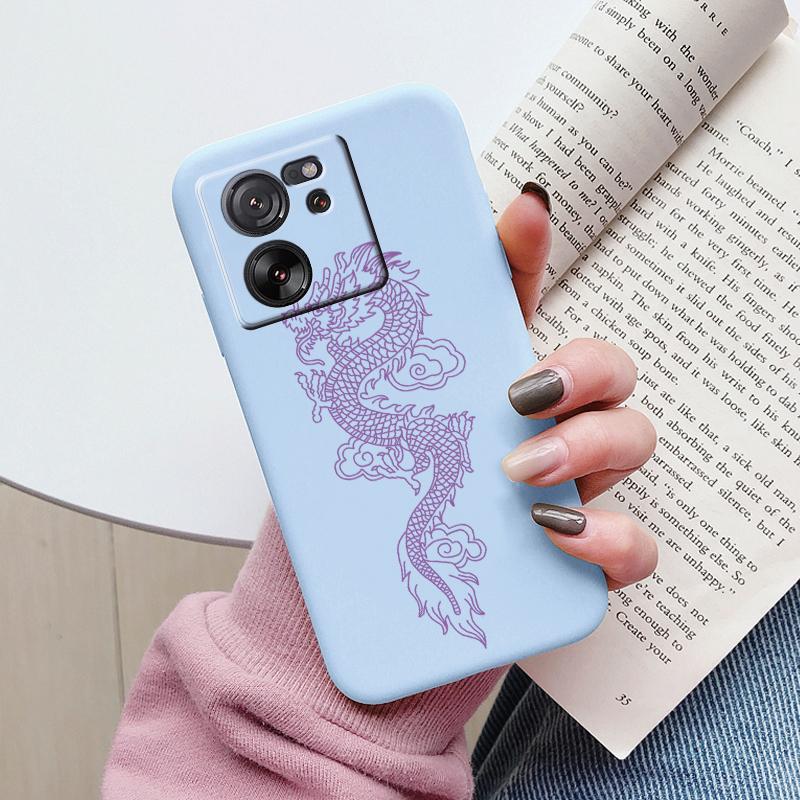 For Xiaomi 13T Pro Case TPU Soft Silicone Coque Flower Pattern Cartoon Painted Phone Cover For Xiaomi 13T Back Protection Capa
