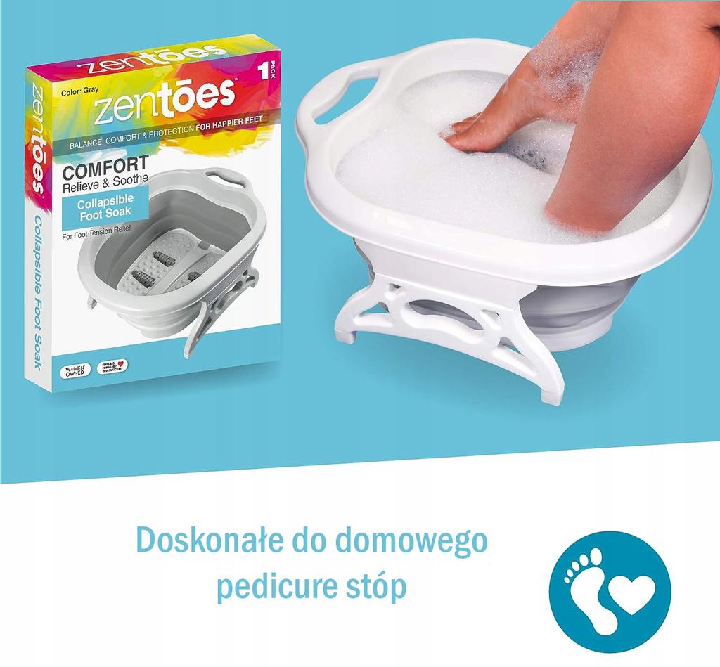 Miska Brodzik Do Pedicure Stóp Roller Składana