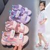 2026 Summer Cartoon Velcro Girls' Sandals - Sporty, Casual, Beach Style