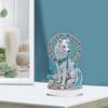 2D Flat Wolf Dreamcatcher Decor DIY Desktop Diamond Art Kits Animal Special Shaped Diamond Painting Craft Ornament for Home