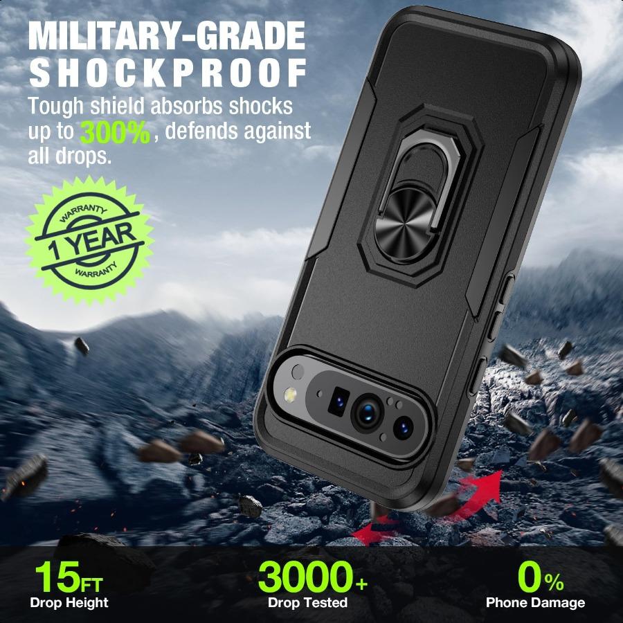 

для Google Pixel 9 Pro XL Чехол [Защита от падения военного класса 15 футов] с Защитой экрана Защитой объектива Сверхпрочный Ударопрочный United States