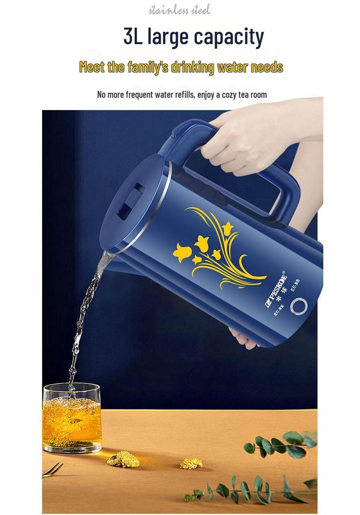Positive Hemisphere Stainless Steel Electric Kettle: Auto-Off, Thermal Insulation, Household Electric Water Boiler