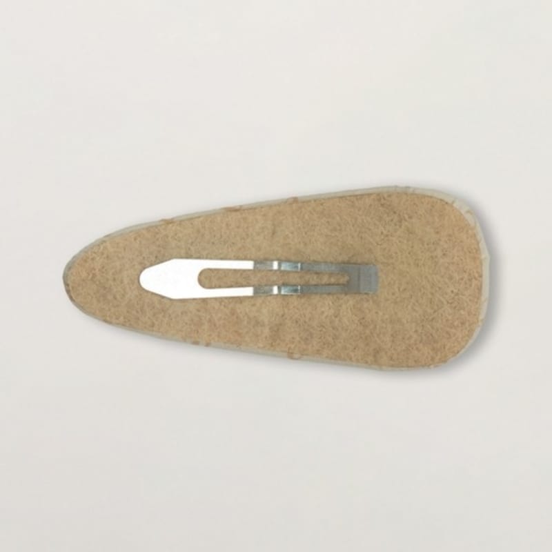SATUR (W) Classic Logo Big Hairpin_Cream