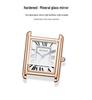 Leather Strap Square Quartz Couple Watches: Waterproof, Simple, Fashionable Design for Men and Women