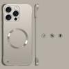 Slim PC Frameless Magnetic Phone Case For iPhone 16 Pro Max 15 Pro 14 Plus 13 12 for MagSafe Matte Shockproof Solid Color Bumper Cover