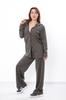 Ladies’ Chic Suede Pantsuit – Elegant Silhouette & Premium Fabric, Demi-season, 3405-047 HC