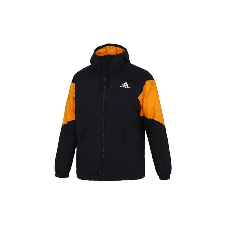 adidas Back to Sport Jacket Asia Sizing Black Orange Men s GT6589 XS