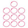 10Pcs Loose Leaf Binder Rings Book Hoops Metal Flash Card Book Binding Rings for Key Chain Index Card Scrapbooks Office Supplies