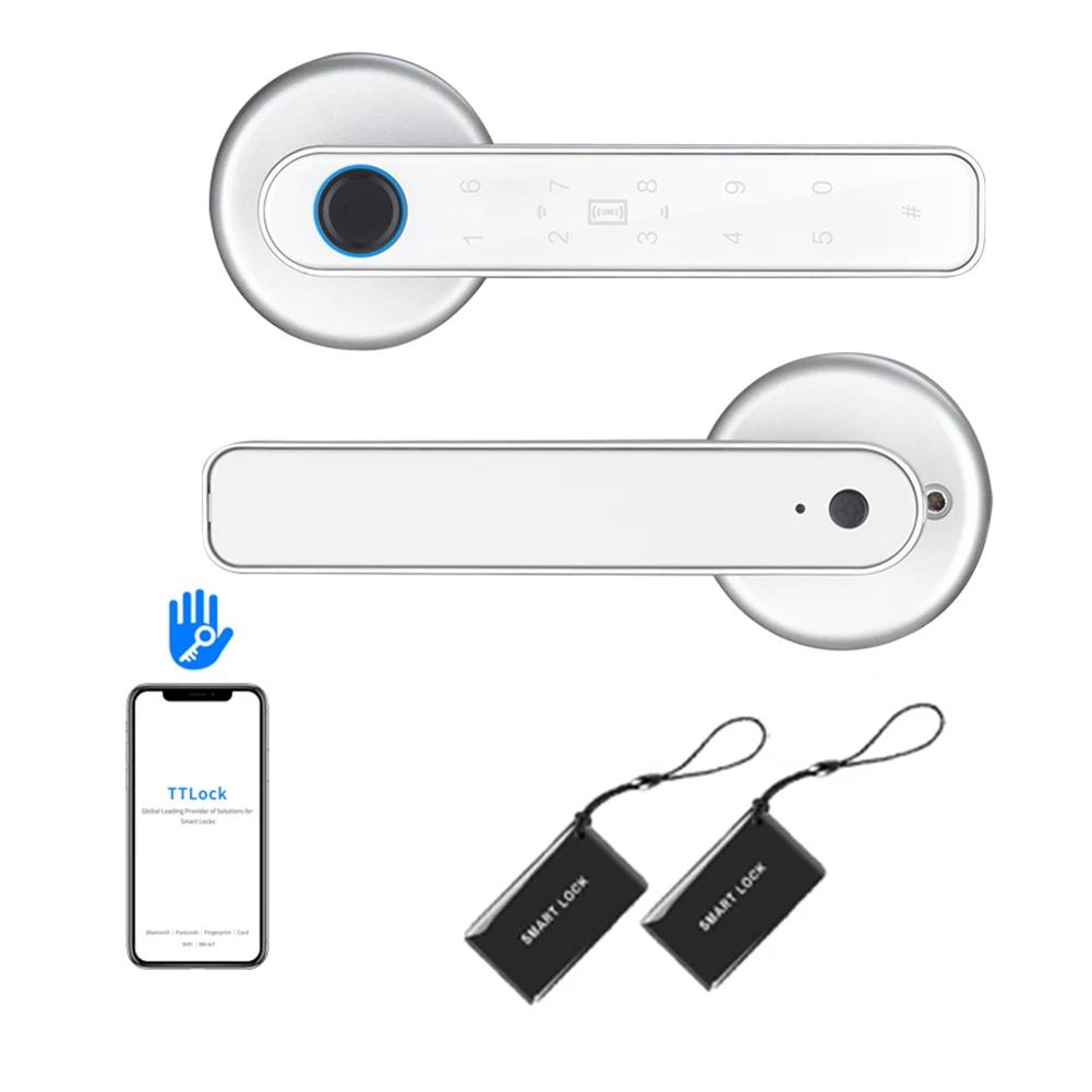 Biometrics Fingerprint Lock TTLOCK APP Control Smart Door Lock Keyless Entry Password Lock for Home Security Electric Door Lock