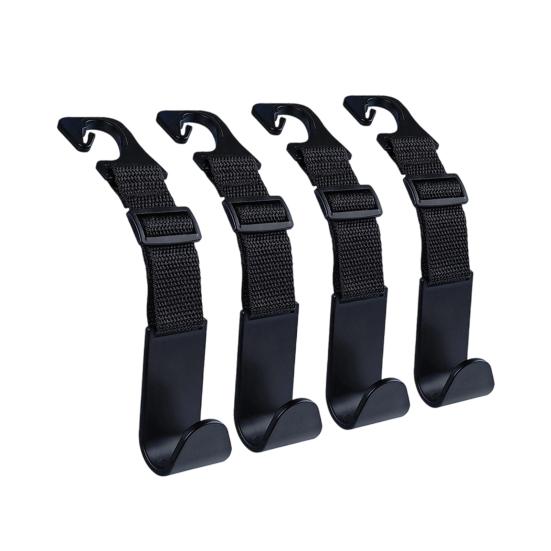 4Pcs Headrest Fastening Hooks Bag Hanger Car Hooks Car Interior Accessories