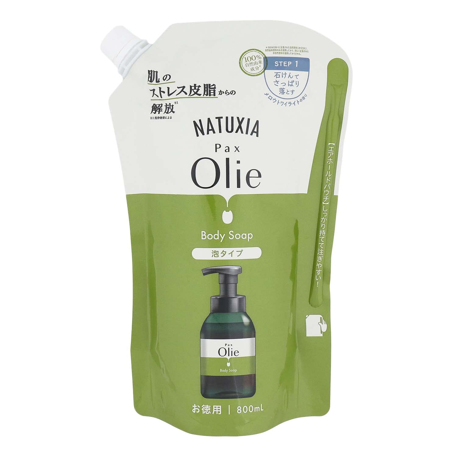 

NATUXIA PAX Olie Пенка для тела Запасной блок 800 мл Тип большого объема Для чувствительной кожи Натурального происхождения Taiyo Oil Белый 800 мл Без добавок 100% (Икс белый