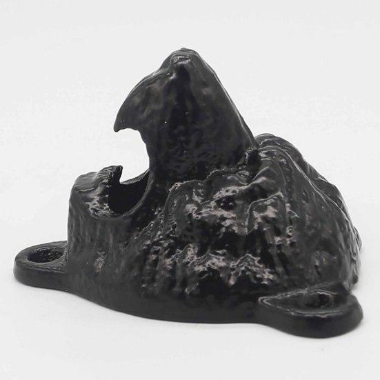 Bear Head Wall Mounted Beer Bottle Opener, Cast Iron Grizzly Teeth Beer Cap Opener for Man Cave, Garage, Home Bar Decor