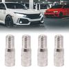 Emsoulnioi Air Valve Cap Stem Extension Wheel Tire Extender Adapter Car Truck Chrome Plated Brass Aluminum Valve Cap 4PCS-27MM Yellow