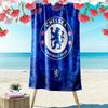 Asciugamano da Spiaggia con Stampa Logo Chelsea-FC, Asciugamano Grande Morbido ad Asciugatura Rapida per Spiaggia Campeggio Nuoto