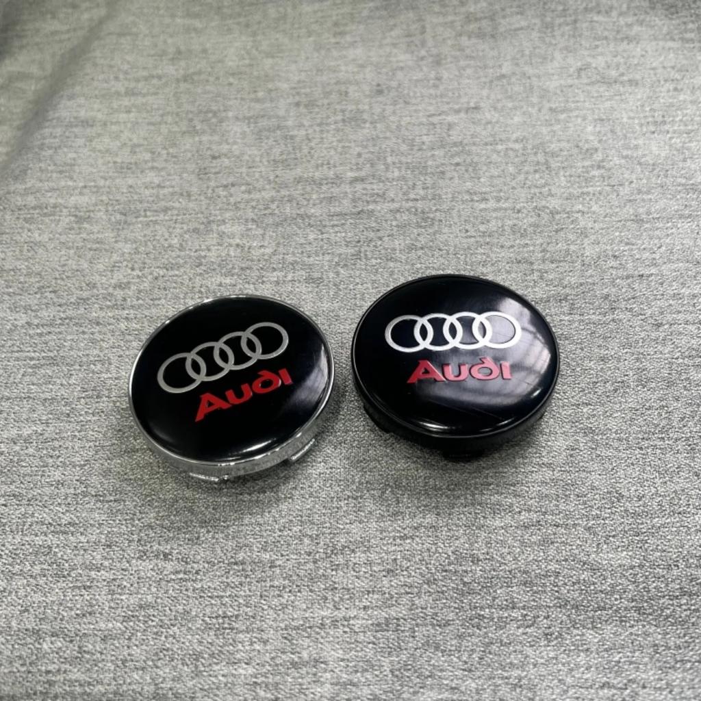 4Pcs 60mm Car Center Wheel Hub Cover Tire Cap For s7 Sline A1 A2 A3 A4 A5 A6 A7 A8 Q1 Q2 Q3 Q4 Q5 Q6 Q7 Q8 TT Auto Accessories7s