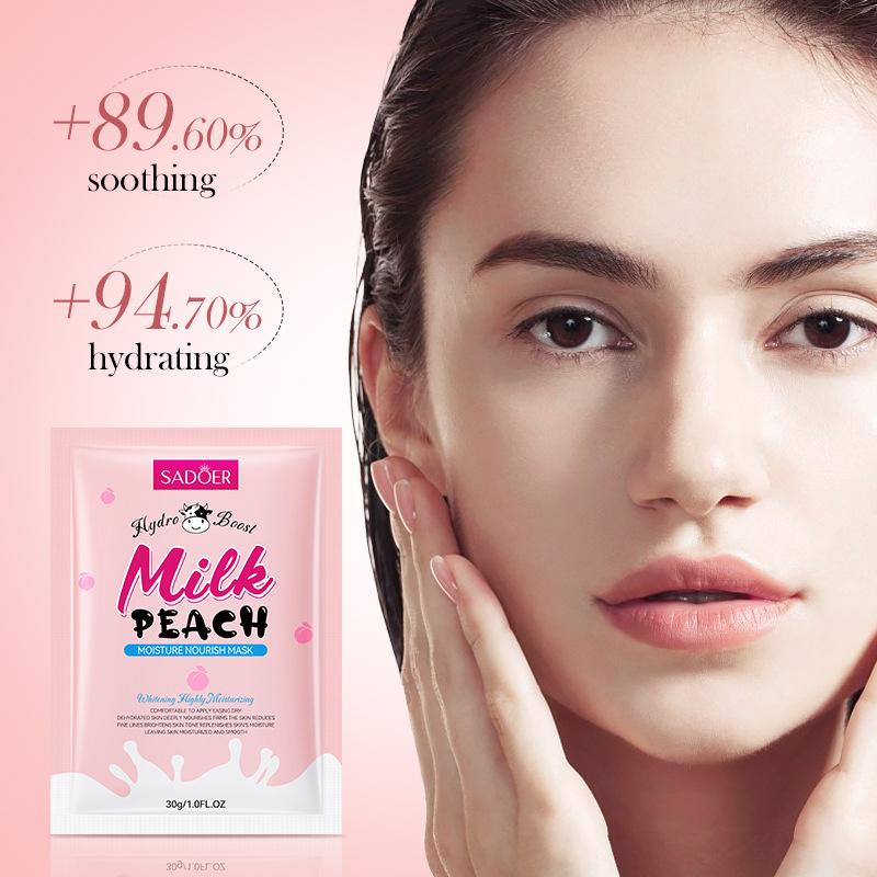 SADOER Milk & Fruit Moisturising Mask Hydrating & Rejuvenating