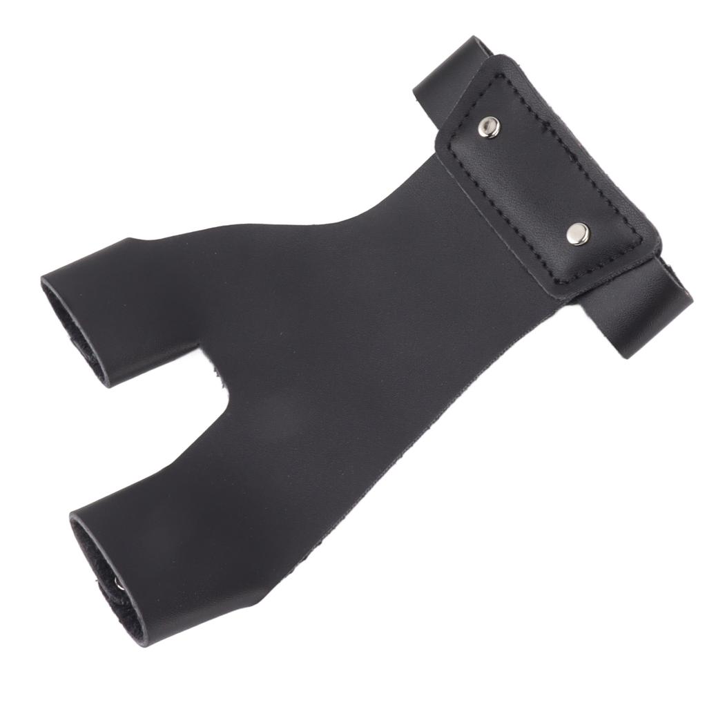 Archery Hand Guard Protector Artificial Leather Comfortable   2 Finger Archery Protective Glove for Archers