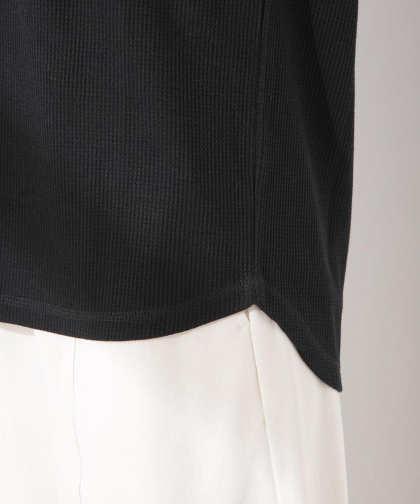 Nano Universe Women's Waffle Henley Sleeveless Top, Oatmeal, Size F 033, 673-5124311