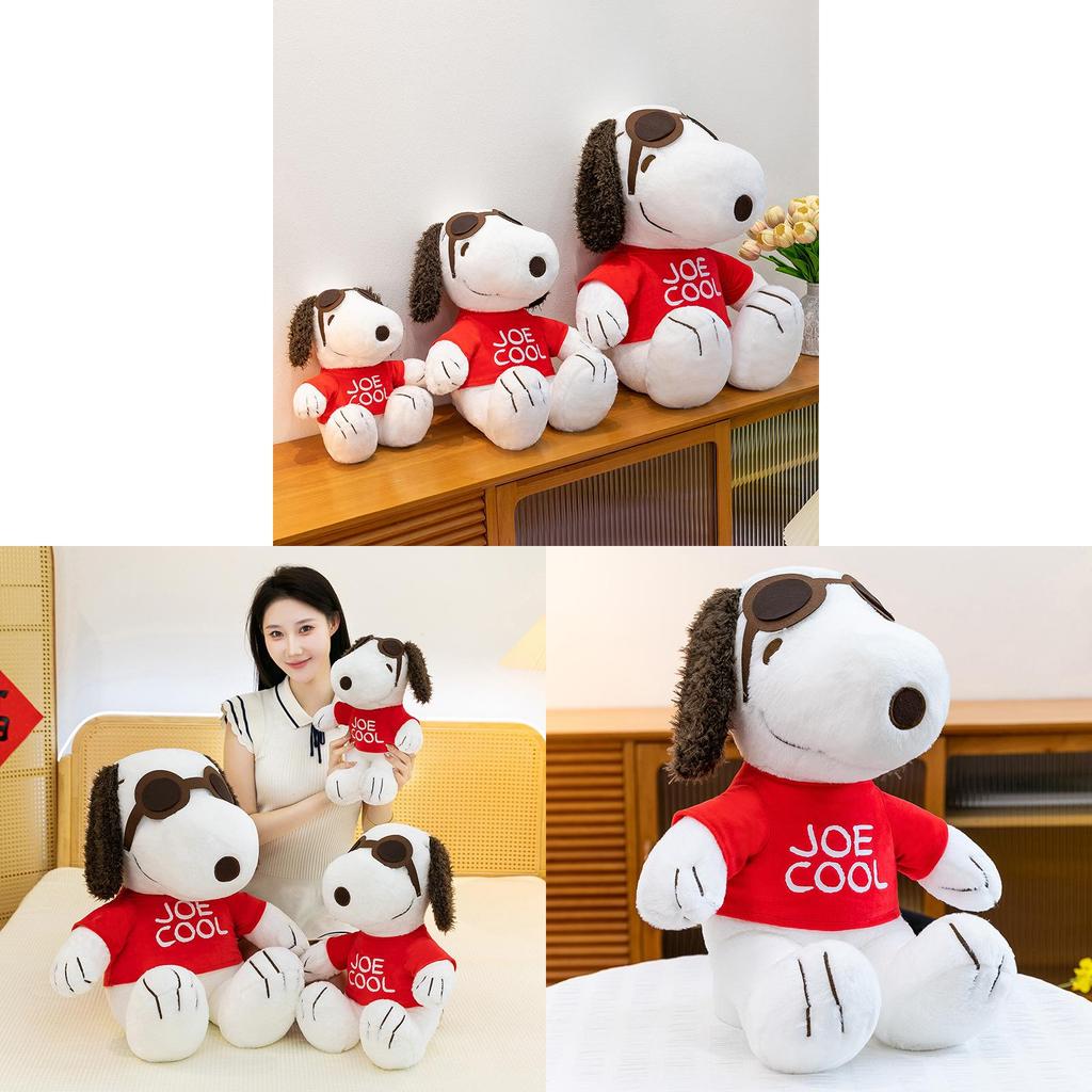 Snoopy Plüschtier, Hundefigur, weiches Stofftier, Geschenk für Kinder