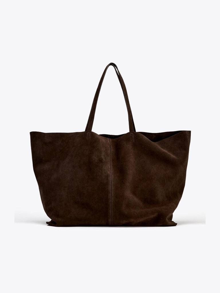 Women's Large Suede Tote Bag Luxury Design Commuter High-end Armpit Bag Soft Handle Fashi Shoulder Handbag for Ladies