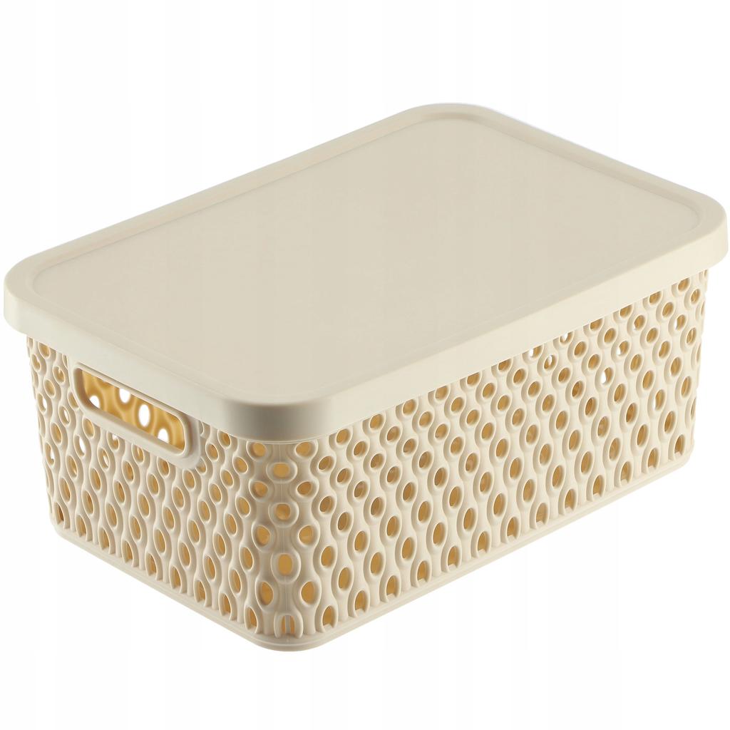 KADAX Basket With Lid Organizer Storage Container Box
