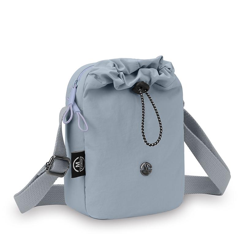 Borsa Mini in Nylon Multifunzionale per Cellulare Borsa a Tracolla Casual con Cerniera Borsa per Borraccia Ultra-leggera Stile Coreano