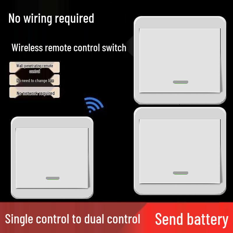 Wireless Smart Remote Master-Slave Light Switch 220V – Easy Installation