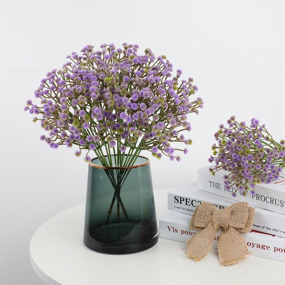 30Pcs Real Touch Artificial Baby Breath Flowers DIY Floral 29cm Length Fake Gypsophila Bouquet Decoration Waterproof