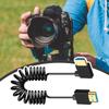 Camera Monitor Coiled Cable High Speed Support Monitor Screens Cable Compact Thin Spring Stretch Cord Supports For Photography