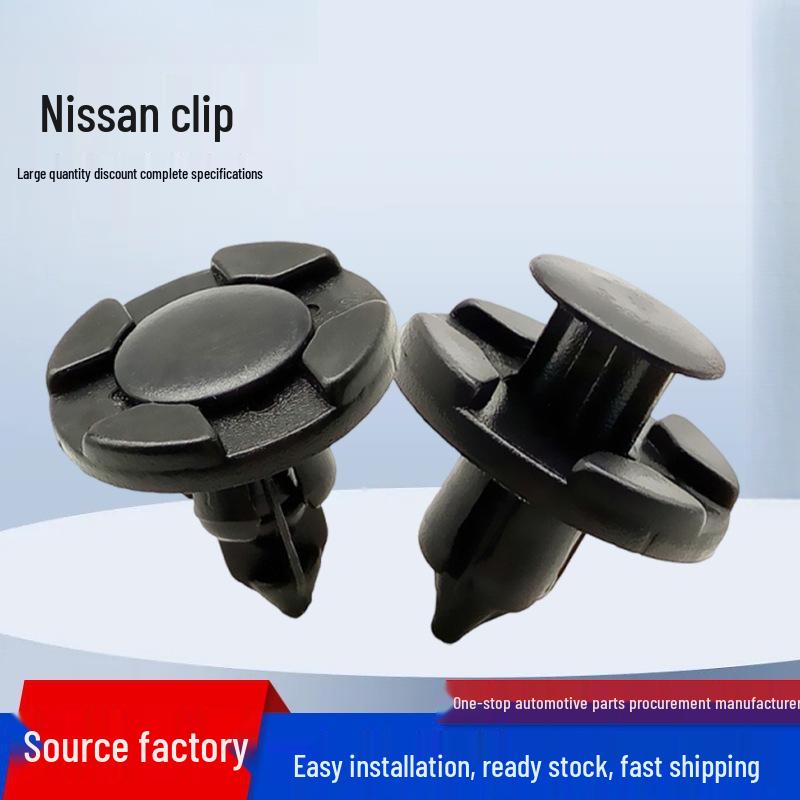 

8mm Black Plastic Rivets for Nissan Fender Bumper Fasteners 20 pieces/bag