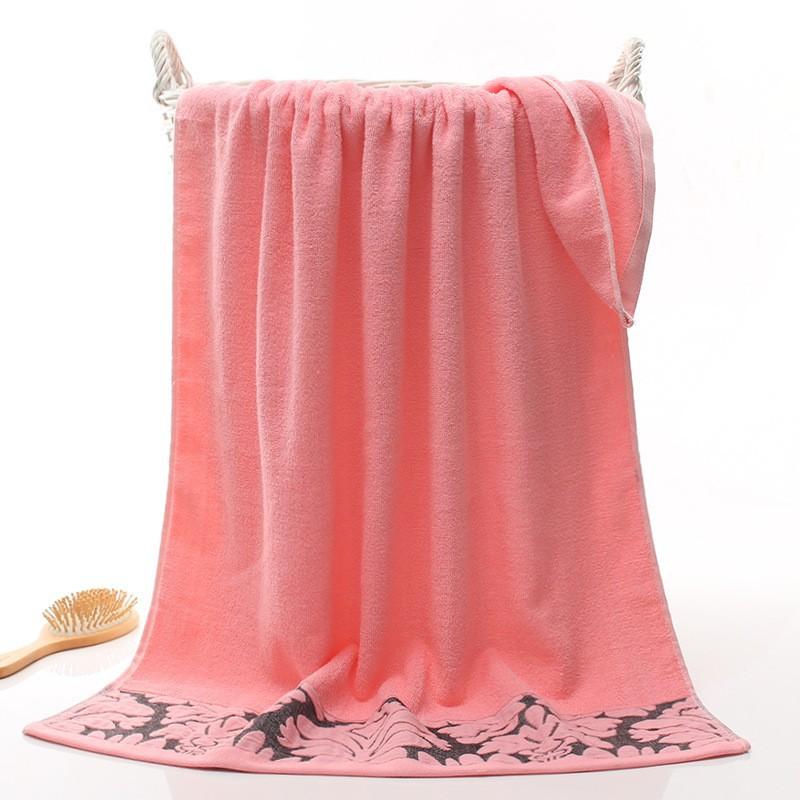 

Soft Absorbent Thickened Bath Towels for Men and Women Black Flower