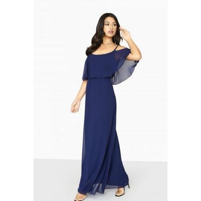 Womens/Ladies Motion Cold Shoulder Maxi Dress