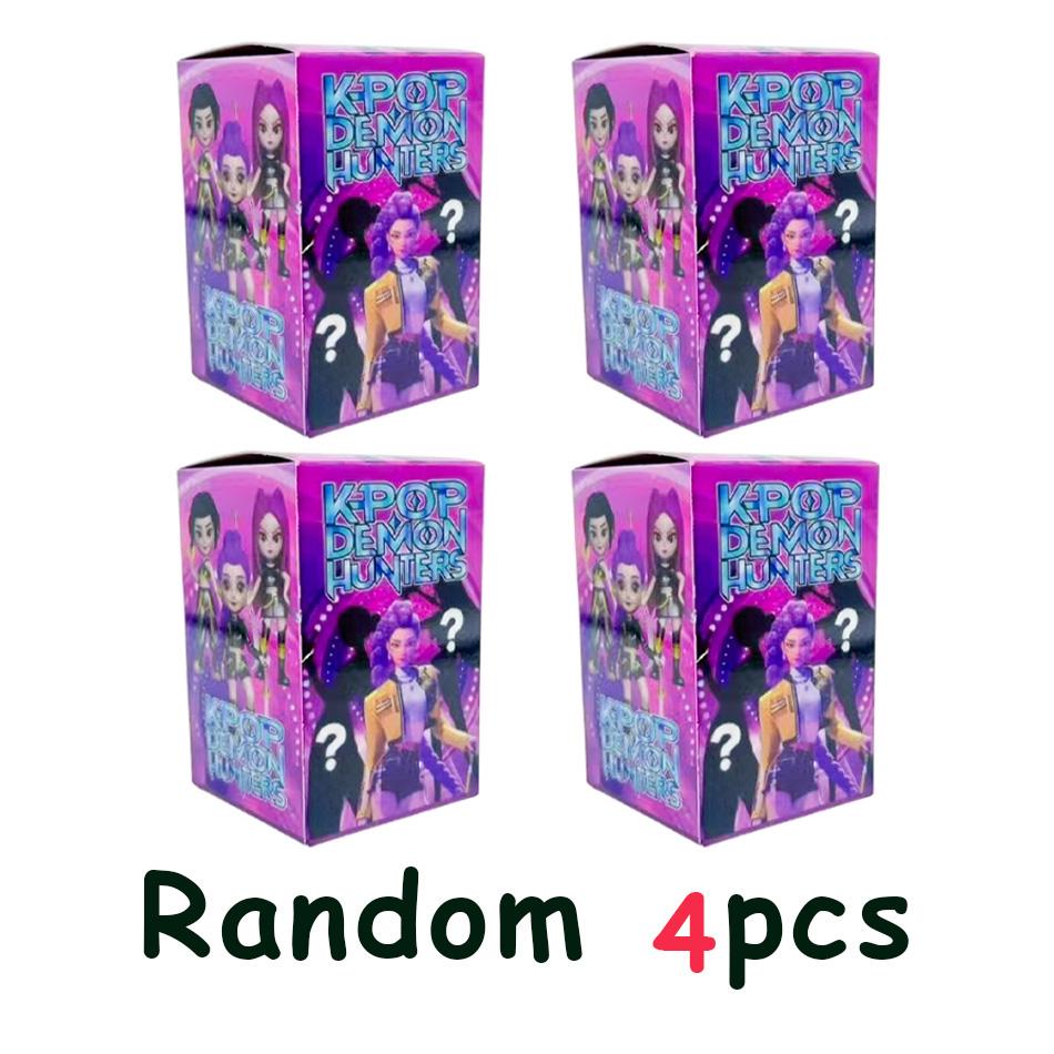 1-6pcs Kpop Demon Hunters Figure Model Toys Cartoon Gaming Peripherals Desk Decoration Collection Figures Model Toys Gifts