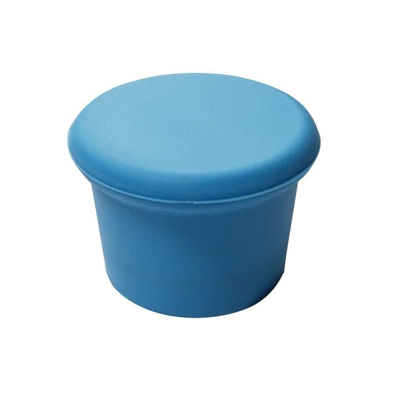 Customizable Silicone Wine Bottle Stopper - Red, Round Cap & Seal