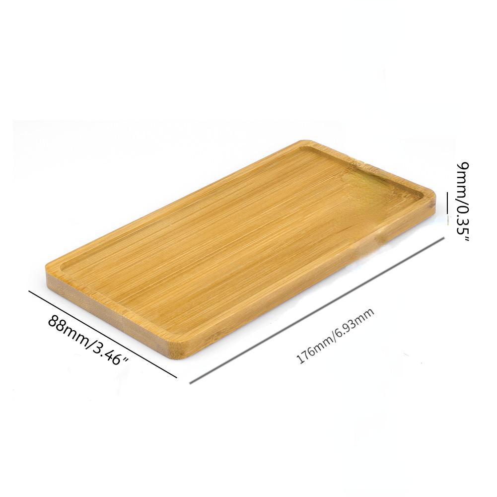 14 Style Round Square Flower Pots Planter Bamboo Tray Wood Gardening Supply Holder Home Decor Anti-Fade Simple Elegant Design