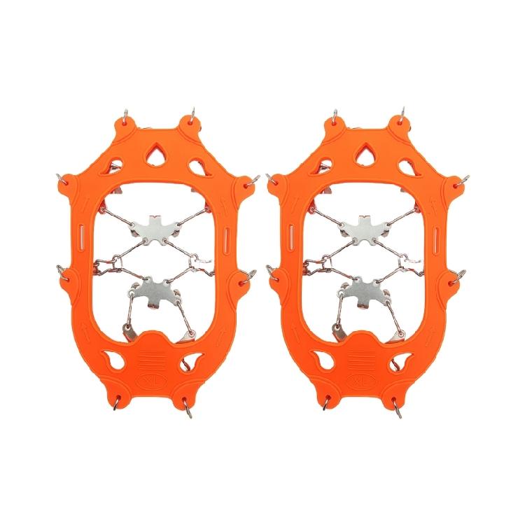 

Уличные ледоступы с 19 шипами, нескользящие накладки на обувь, цепные чехлы для обуви, ледоступы из нержавеющей стали, простые в использовании L