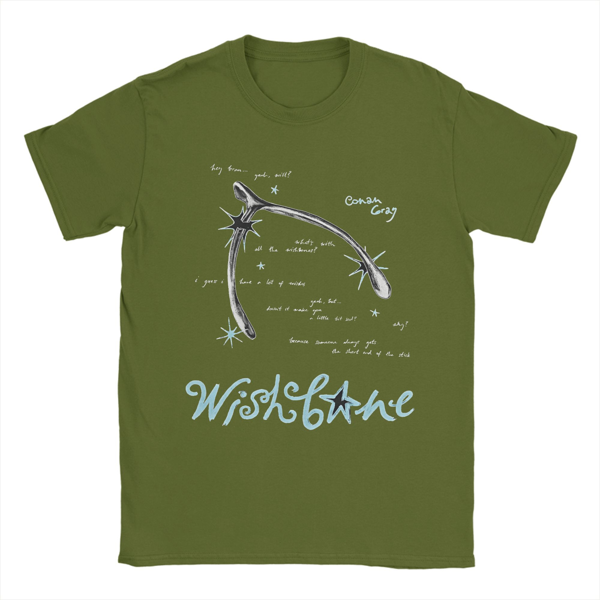 

Conan Gray Wishbone Album T-Shirt Summer Hip Hop T-Shirts Male 100 Cotton Crew Neck Oversized Tees Short Sleeves Funny Tops M