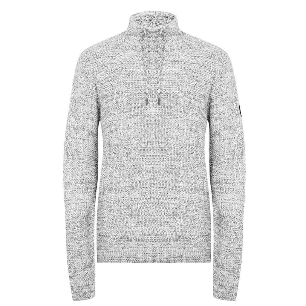 Firetrap Mens Marl Cowl Neck Jumper