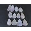 232Cts. Natural Pink Kunzite Pear Cabochon Gemstone 12Pcs Lot C-1157